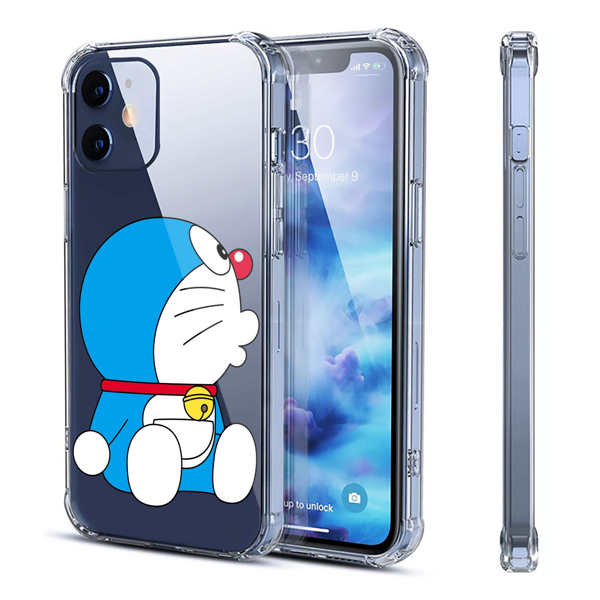 （画像用） ドラえもん Doraemon 【iPhone 12シリーズ対応】透明スマホケース（クリアソフトケース）